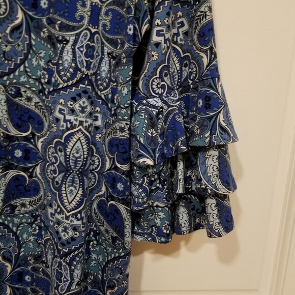 Girls' Xtraordinary Dress with triple ruffle sleeves, Size 16, EUC - Picture 4 of 14